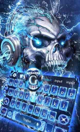 Skull Wallpaper Keyboard 1