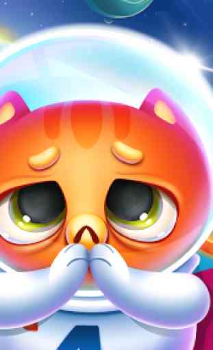 Space Cat Evolution: Kitty collecting in galaxy 1