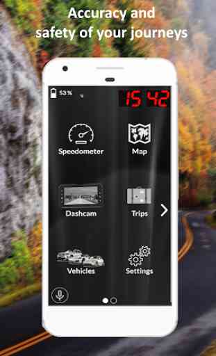 Speedometer GPS dashboard + Map & Dashcam & Stats 1