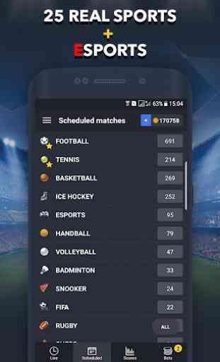 Sports Betting Game - BETUP 3