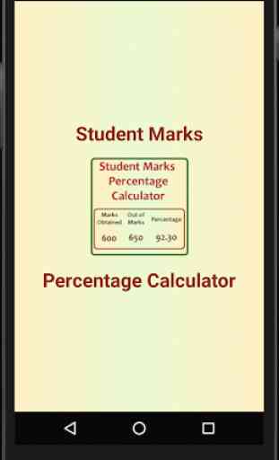 Student Marks Percentage Calculator 4