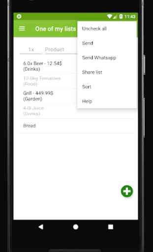 The shopping list - With shared shopping lists 2