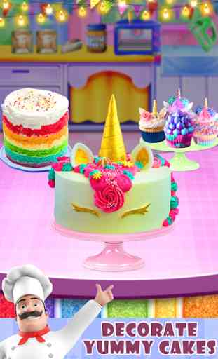 Unicorn Doll Cake - Sweet Rainbow Cupcake Desserts 4