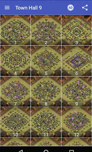 War layouts for Clash of Clans 1