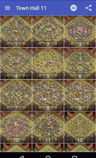 War layouts for Clash of Clans 4
