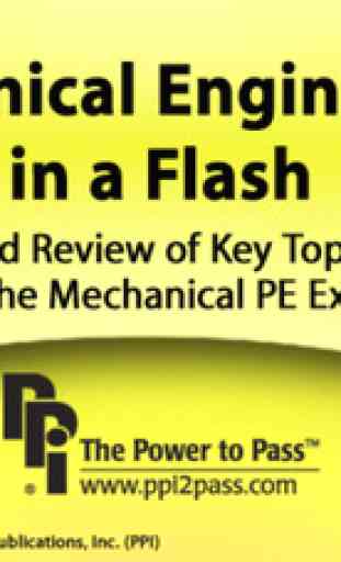 Mechanical Engineering in a Flash: Rapid Review of Key Topics for the Mechanical PE Exam 1