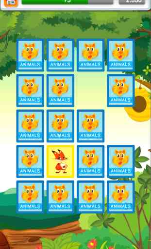 Memo Cards Animals for Kids: Learn and Fun - Free little game for Kids and Toddlers - Age 1 to 9 2