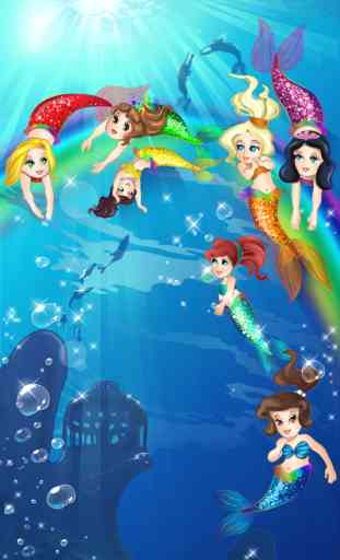 Mermaid Princess Coloring Pages for Girls and Games for Ltttle Kids 3