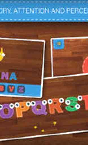 Monster Alphabet : Make Preschool Learning Fun - 8 Educational Games for Kindergarten Kids - letter tracing, coloring, reading & spelling, memory match, puzzle and quiz based on Montessori Method by ABC BABY 4