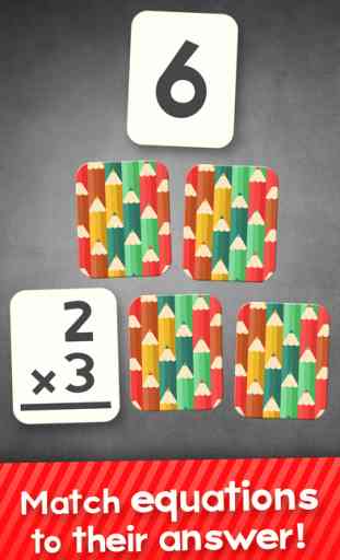 Multiplication Flashcard Quiz and Match Games for Kids in 2nd, 3rd and 4th Grade Learning Flash Cards Free 2