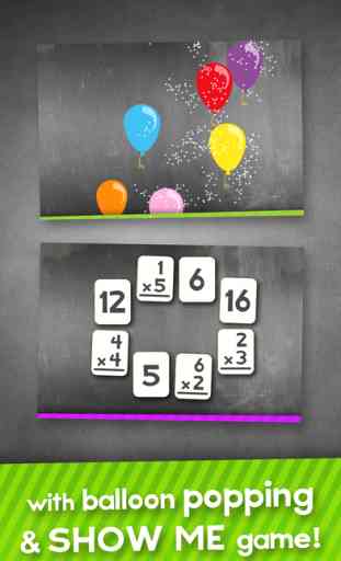 Multiplication Flashcard Quiz and Match Games for Kids in 2nd, 3rd and 4th Grade Learning Flash Cards Free 3