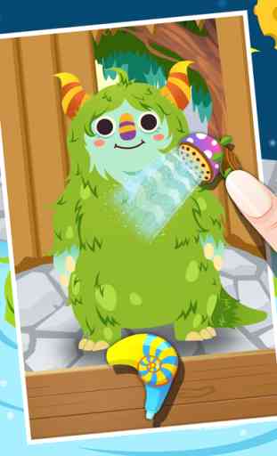My Little Monster Care Salon: Bath & Dress Up Toddlers Training Game 2