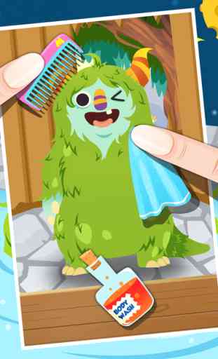 My Little Monster Care Salon: Bath & Dress Up Toddlers Training Game 3