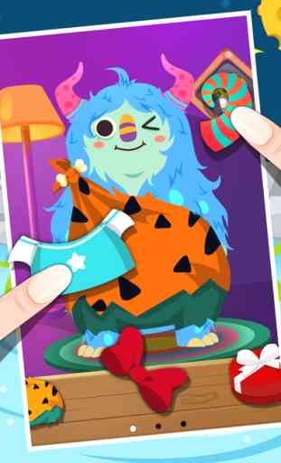 My Little Monster Care Salon: Bath & Dress Up Toddlers Training Game 4