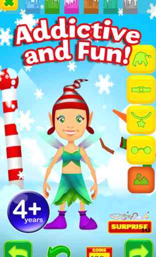 My Magic Little Elf and Fairy Princess Dream Xmas Party Adventure Free Dress Up Game 2