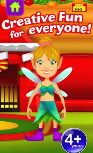 My Magic Little Elf and Fairy Princess Dream Xmas Party Adventure Free Dress Up Game 4