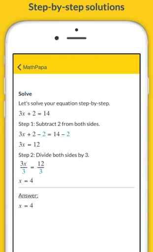 MathPapa - Algebra Calculator & Equation Solver App 2