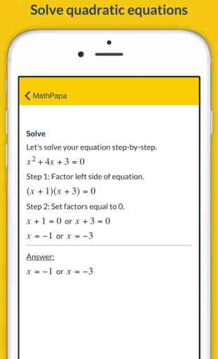 MathPapa - Algebra Calculator & Equation Solver App 3