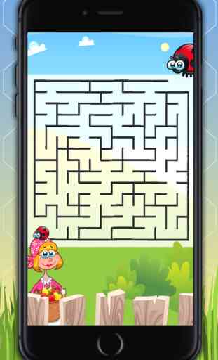 Mazes games of Rapunzel, princesses and farm animals for girls 3