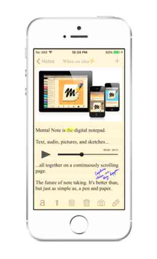 Mental Note Lite - the digital notepad 1