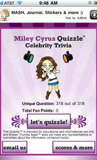 Miley Cyrus Quizzle™ 1