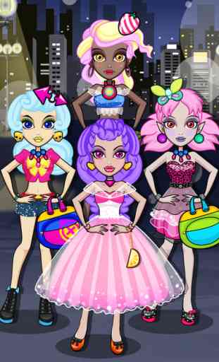 Monster Girl High School Fashion - Haunted Makeover 2