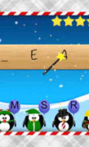 Move The Penguin - word game ( It's christmas ) - Free 2