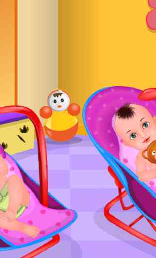 Twins Caring - Baby Games 2