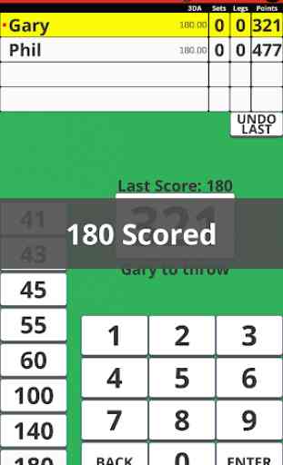 180 Darts Scorer Free 2