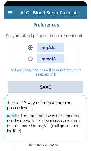 A1C Blood Sugar Calculator Tracker Diabetes app 4