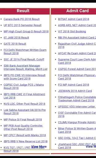 All India Govt Exam Results 4