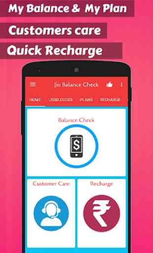 App for balance check & जियो recharge 1