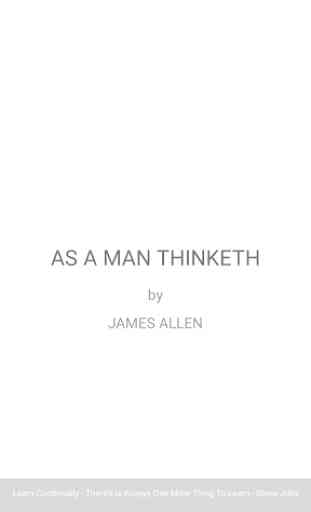 As A Man Thinketh - Night Mode by James Allen 1