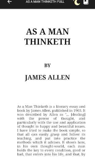 As A Man Thinketh - Night Mode by James Allen 2