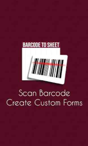 Barcode to Sheet 1