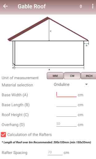Calculation of the roof - rafter system, FREE 3