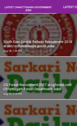 Chhattisgarh Rojgar Samachar - Daily Govt Job 2018 2
