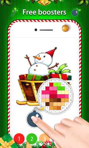 Christmas Pixel Art - Color by No. Coloring Pages 4