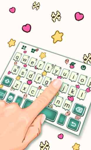 Doodle Chat Keyboard Theme 2