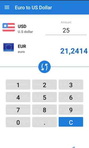 Euro to US Dollar / EUR to USD 1