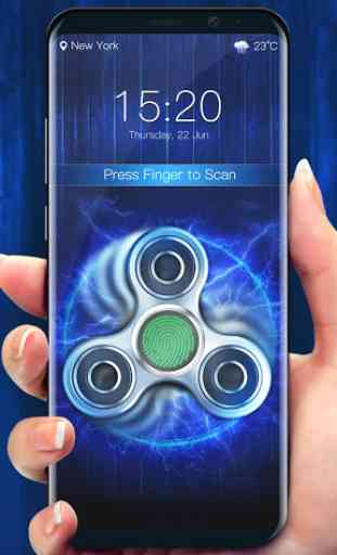Fidget spinner fingerprint lock screen for prank 1