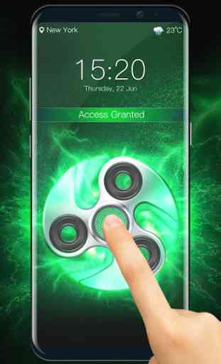 Fidget spinner fingerprint lock screen for prank 2