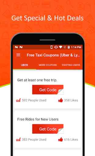 Free Taxi Coupons for Uber Cab 3