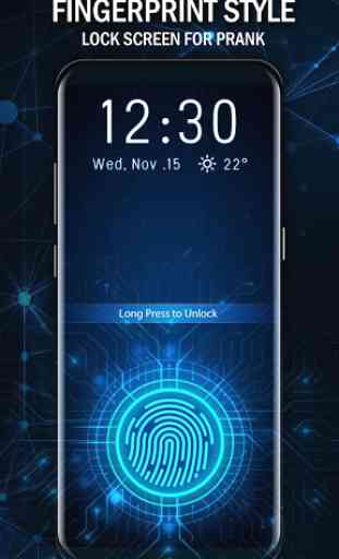 Future Tech Fingerprint Lock Screen for Prank 1
