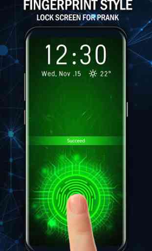 Future Tech Fingerprint Lock Screen for Prank 2
