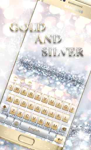 Gold And Silver Keyboard Theme 1