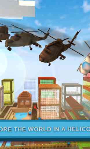 Helicopter Craft: Flying & Crafting Game 2018 2