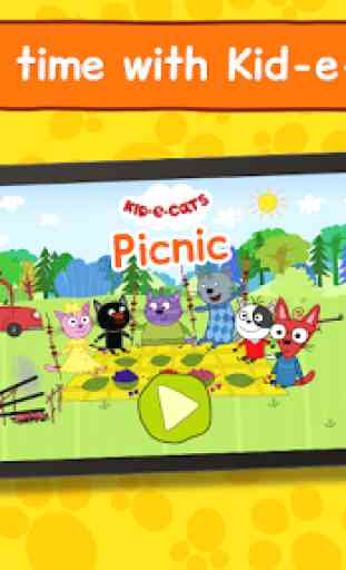 Kid-E-Cats Picnic: Three Cats Kitty Games for Kids 2