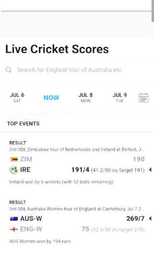 Live Cricket - All Cricket Scores, News & Video 1