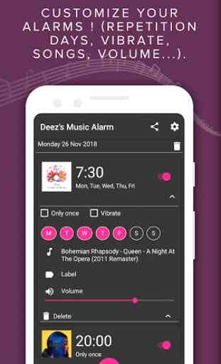 Music Alarm Clock and Timer - Deezer Music Alarm 1